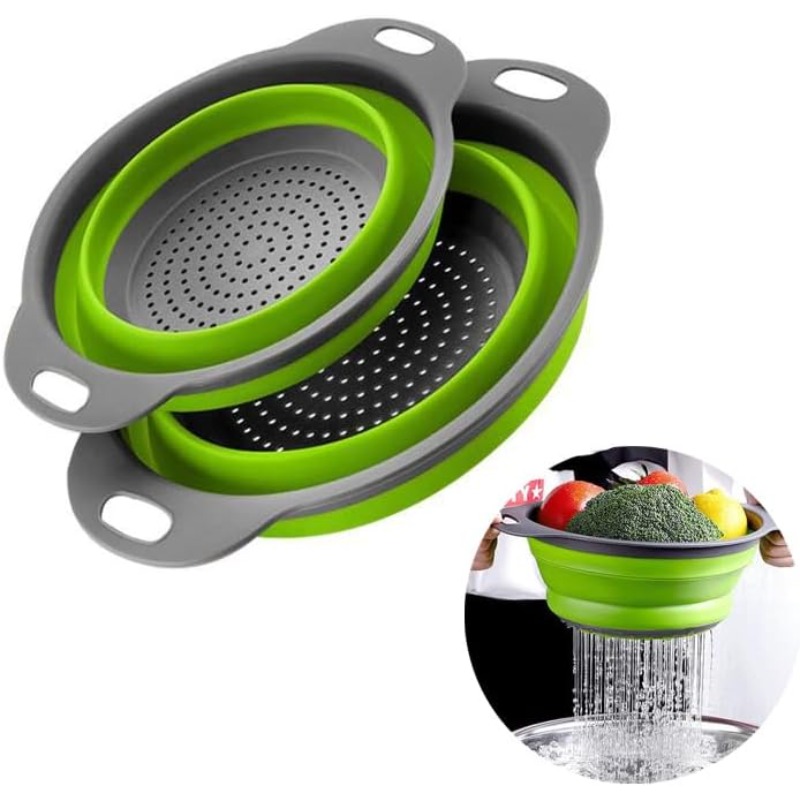 Kitchen Gadgets Store - 1/2 szt. Składany silikonowy koszyk do