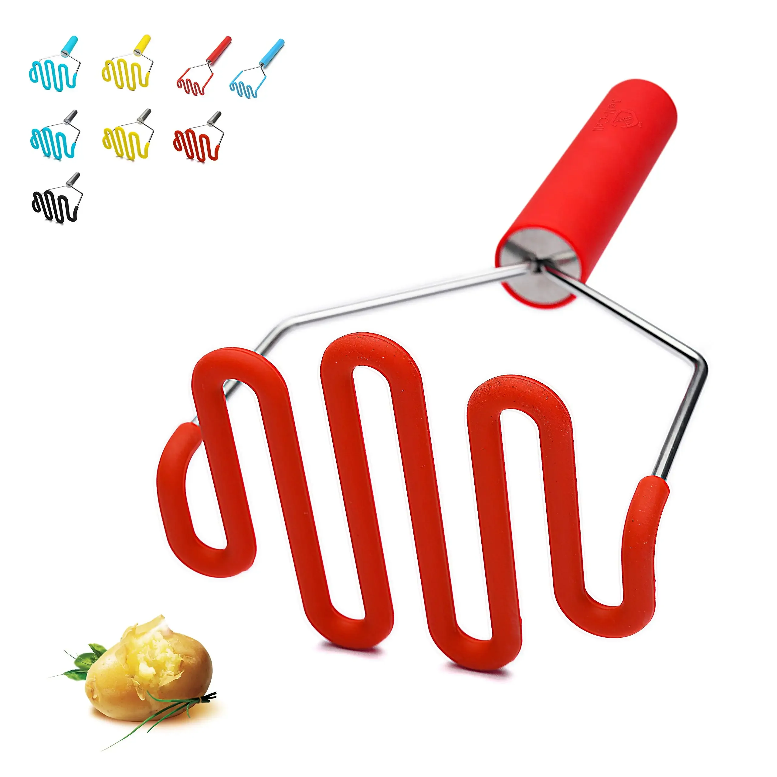 Potato Masher Ricer - Silikonowe gładkie tłuczki do ziemniaków z