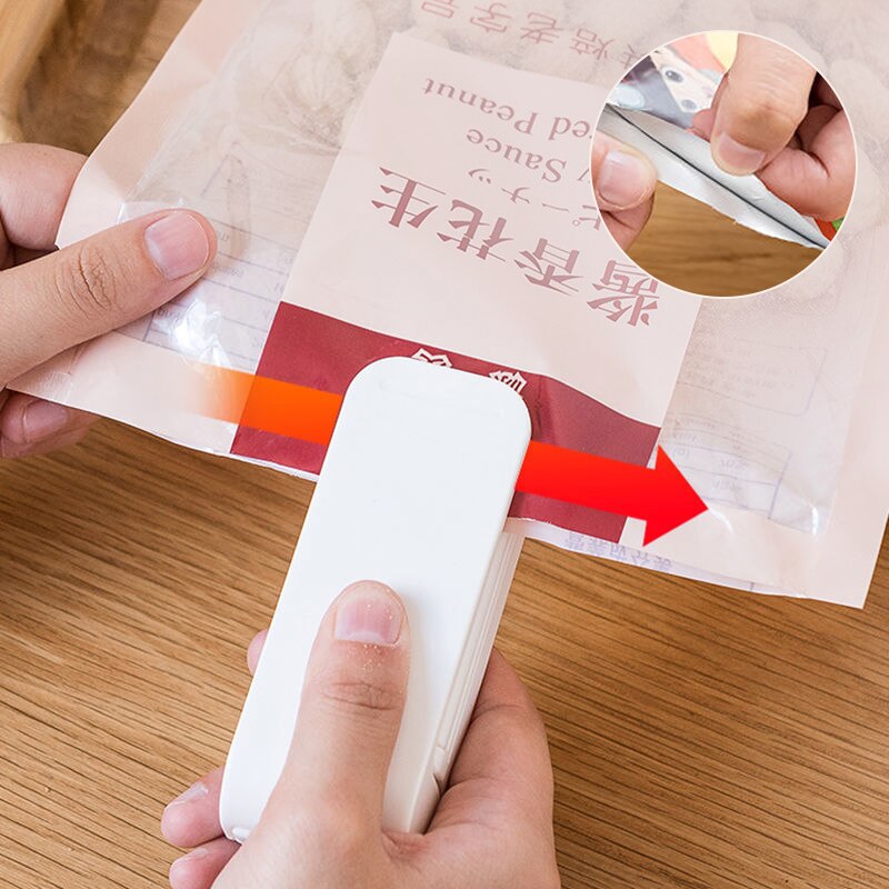 Kitchen Gadgets Store - Mini plastikowa zgrzewarka do torebek Przenośna