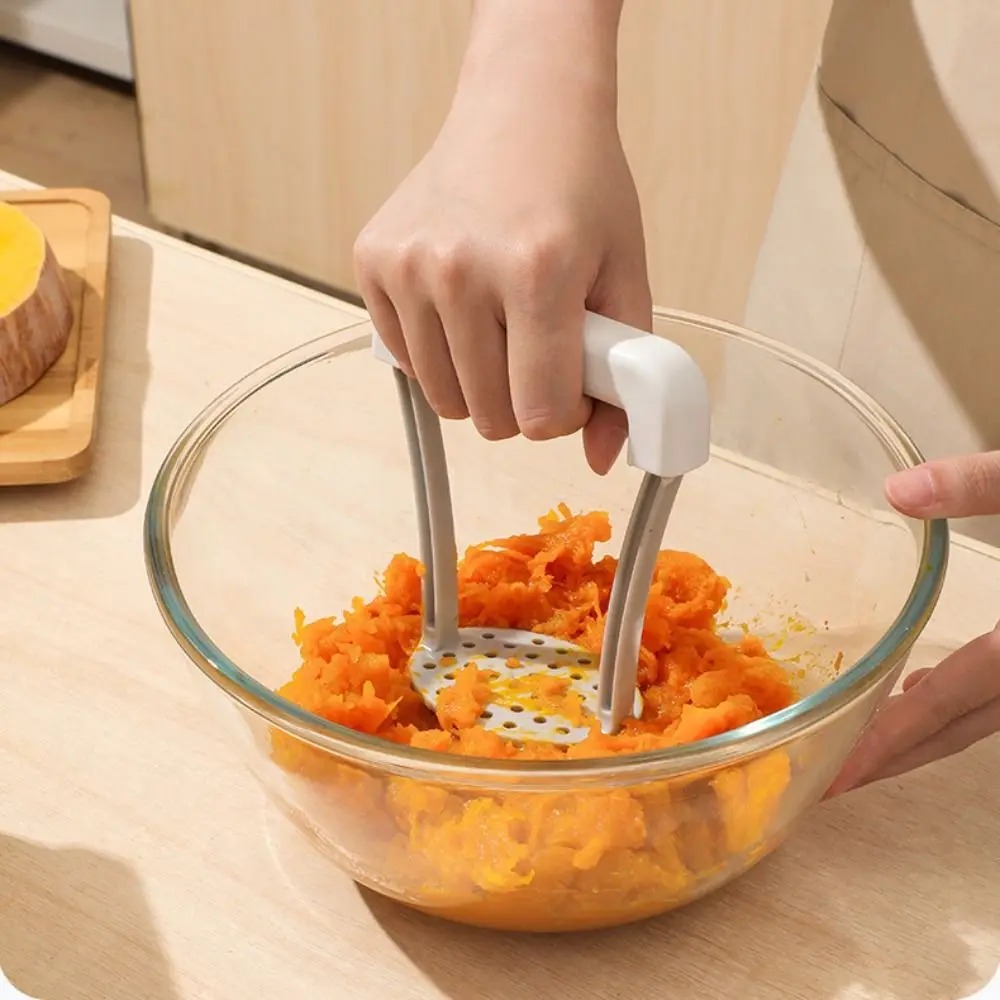 Potato Masher Ricer - 1 szt. Przenośny plastikowy ręczny tłuczek