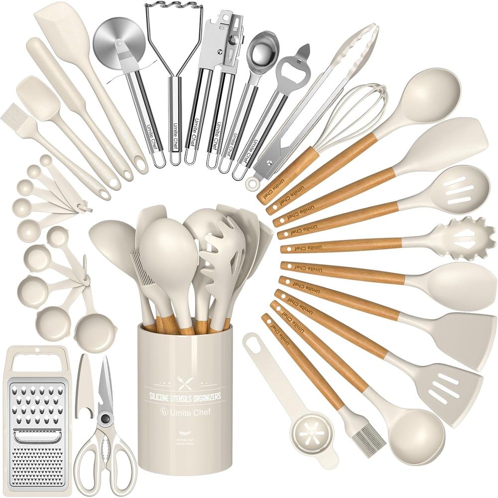 Kitchen Gadgets Set - Zestaw Grubych Silikonowych Przyborów Kuchennych -