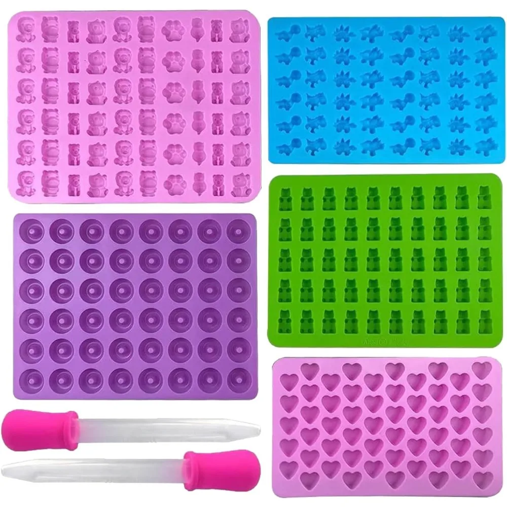 Kitchen Gadgets Set - 5 sztuk silikonowych foremek do cukierków