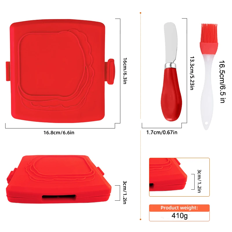 Zestaw 3 tosterek do kanapek z – Kitchen Gadgets Set recenzja i cena