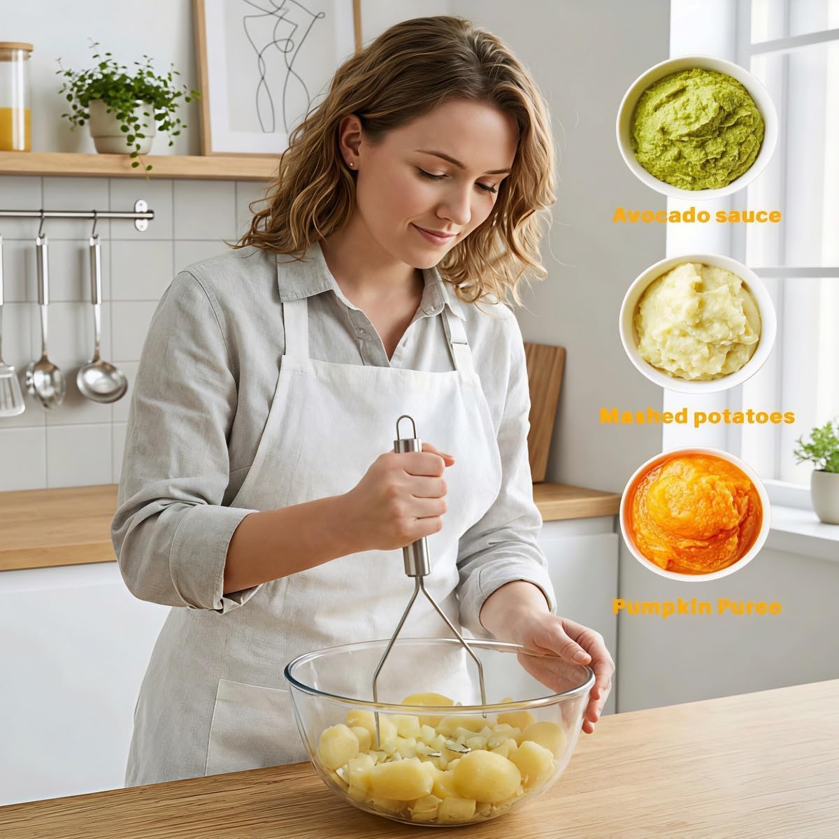 Tłuczek do ziemniaków ze stali – Potato Masher Ricer recenzja i cena