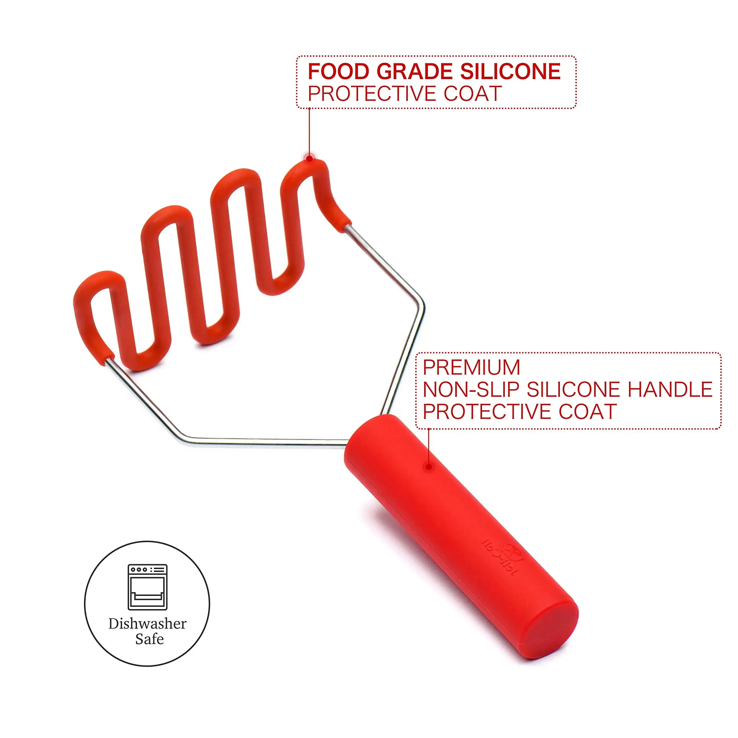 Silikonowe gładkie tłuczki do  – Potato Masher Ricer recenzja i cena